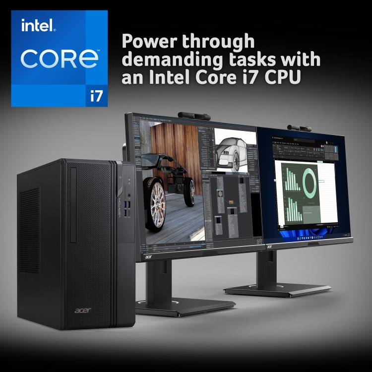 Acer Veriton 2000 Mid Tower Intel Core i7 14700 16GB RAM 512GB SSD Windows 11 Pro Desktop PC