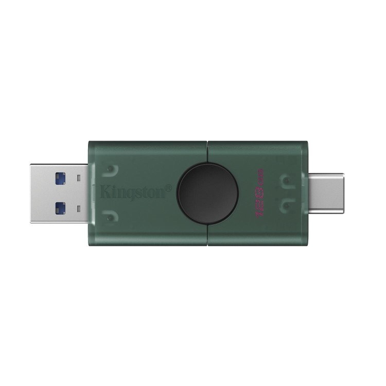 Kingston DataTraveler 128GB Duo USB-A + USB-C 3.2 Flash Drive