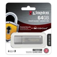 Kingston DataTraveler 64GB USB 3.0 DataTraveler Locker/ Automatic Data Security Flash Drive