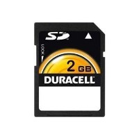 SD Card Memory Duracell 2GB Secure Digital Card