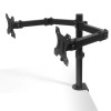 Dual Monitor Arms for monitors up to 27 inch