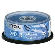 TDK DVD-R Media - 25 pack spindle