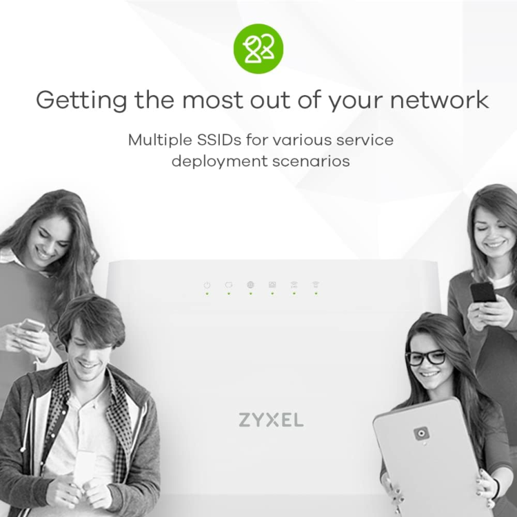 Zyxel DX3301-T0 AX1800 Dual-Band Wireless VDSL2 Router