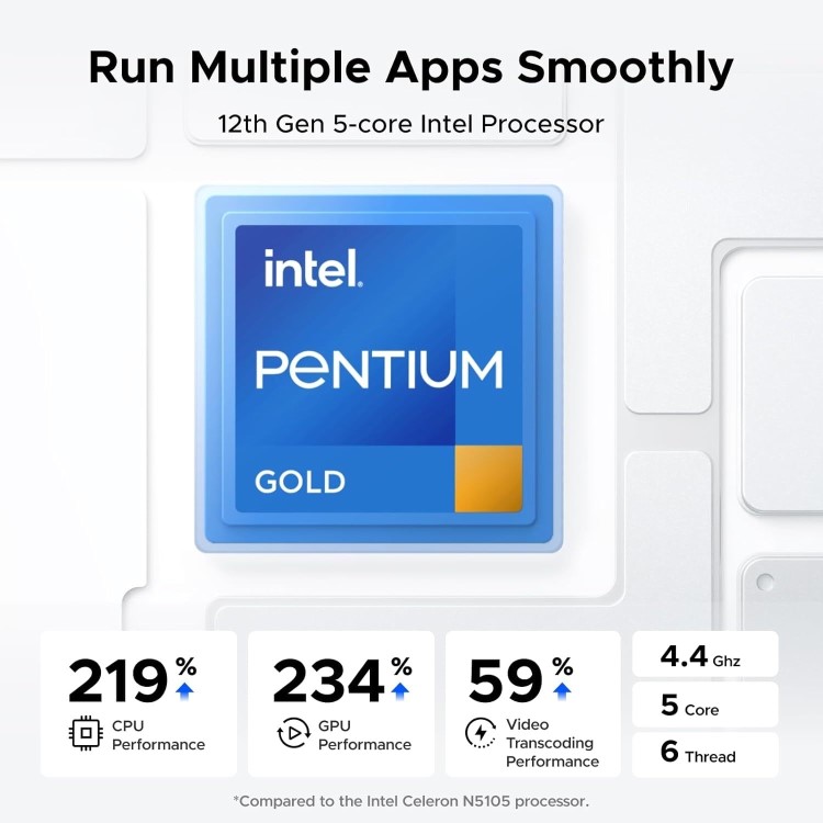 UGREEN NASync DXP4800 Plus  8GB RAM 4 Bay SATA Desktop NAS Expansion Enclosure