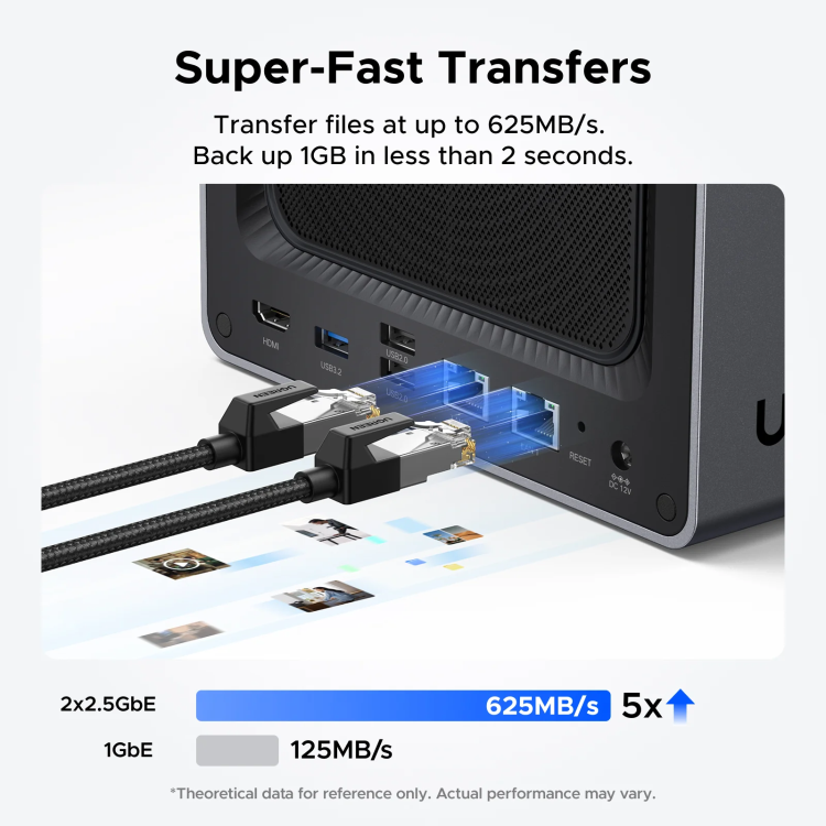 UGREEN NASync DXP4800 8GB RAM 4 Bay SATA Desktop NAS Expansion Enclosure