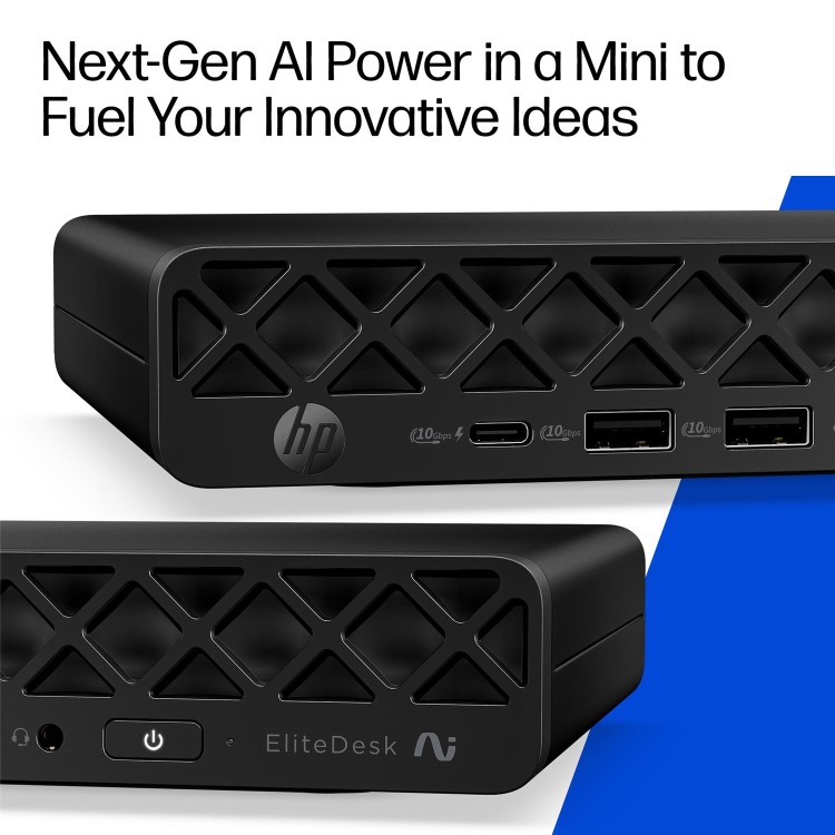 HP EliteDesk 8 G2a AMD Ryzen AI 7 445 16GB RAM 512GB SSD Windows 11 Pro Mini PC