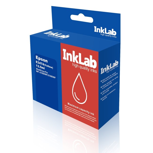 InkLab 34 XL Epson Compatible Yellow Replacement Ink