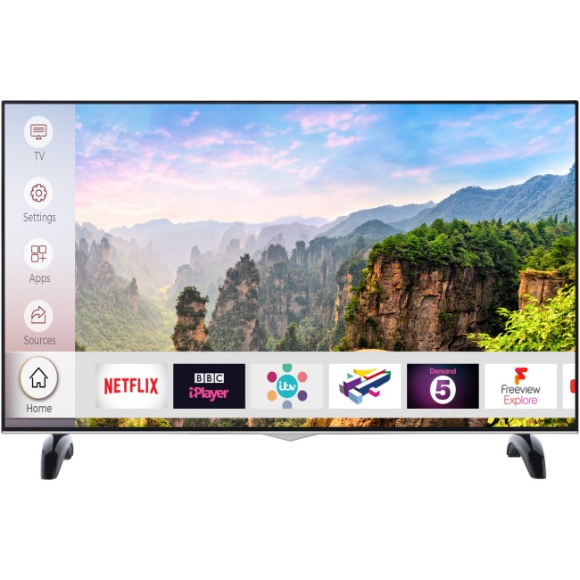 electriQ 43" 4K Ultra HD Dolby Vision HDR LED Smart TV with Freeview HD and Freeview Play