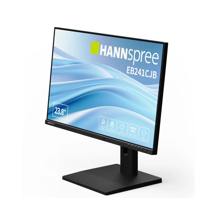 Hannspree EB241CJB 24" TN Full HD USB-C Eye-Care Ambient Light Sensor Height-Adjustable Hybri Monitor