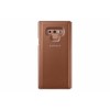 Note 9 Clear View Standing Cover - Brown
