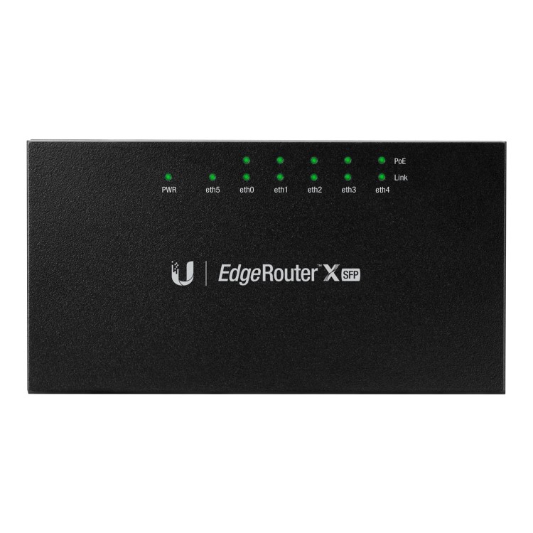 Ubiquiti ER-X-SFP EdgeRouter 5-Port Broadband Router w/ 1x SFP 5x Passive PoE Ports (50W)
