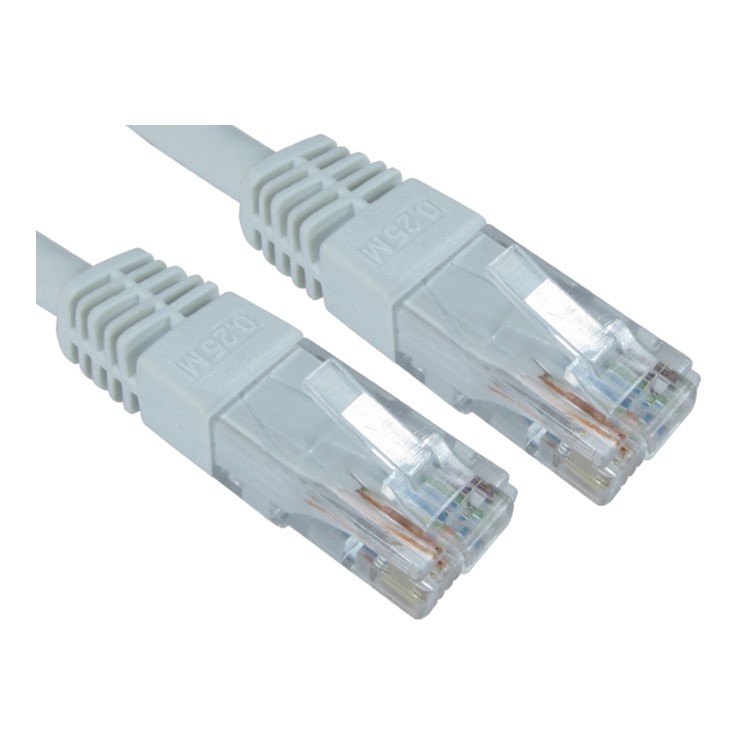 Target 2 Mater Cat6 Moulded Boot Copper UTP Network Cable White