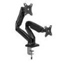electriQ Premium Dual Monitor Arm for 13" - 32" Monitors