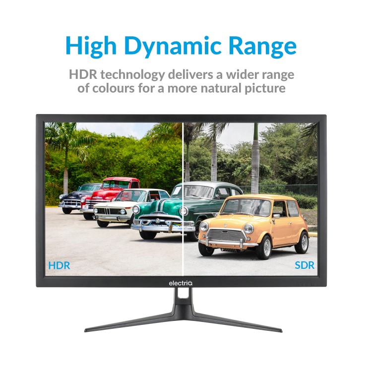 GRADE A3 - electriQ 24" 4K UHD 60Hz FreeSync HDR Gaming Monitor