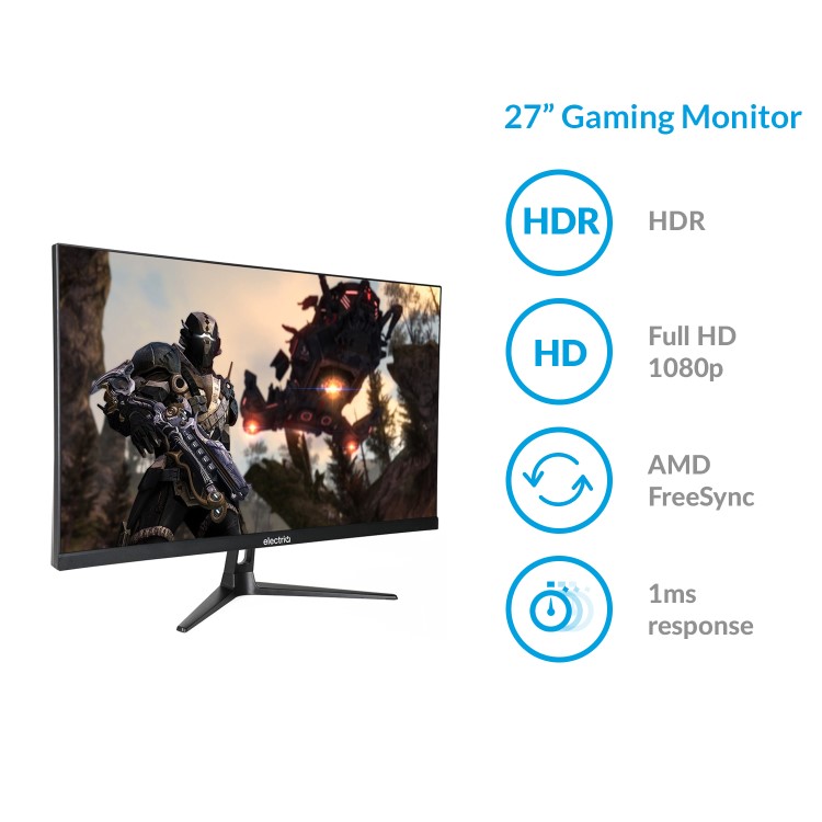 electriQ 27" Full HD 144Hz Gaming Monitor