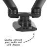 GRADE A1 - Dual Monitor Brackets with USB Ports