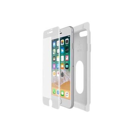 Belkin iPhone 7+/8+ Screen Force Tempered Curve Screen Protector - White