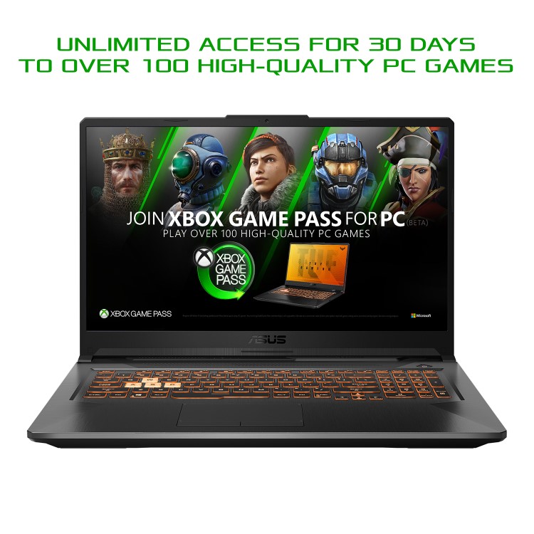 Asus TUF Gaming A17 FA706 Ryzen 7-4800H 8GB 512GB SSD 17.3 Inch GeForce GTX 1660Ti Windows 10 Gaming Laptop