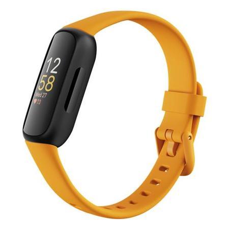 Fitbit Inspire 3 Black with Morning Glow Band Fitness Tracker