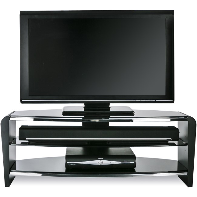 Alphason FRN1100/3BLK/BK Francium TV Stand for up to 50" TVs - Black