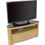 Blenheim Affinity Curved TV Stand 1100 Oak / Black Glass