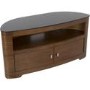 Blenheim Affinity Curved TV Stand 1100 Walnut / Black Glass
