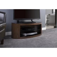 Buckingham Oval Affinity TV Stand 1100 Walnut / Black Glass Buckingham Oval Affinity TV Stand 1100 Walnut / Black Glass