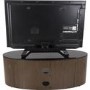 Buckingham Oval Affinity TV Stand 1100 Walnut / Black Glass