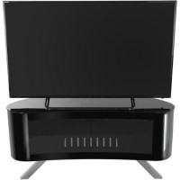 Bay Affinity Curved TV Stand 1150 Black / Black Glass Bay Affinity Curved TV Stand 1150 Black / Black Glass