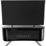 Bay Affinity Curved TV Stand 1150 Black / Black Glass