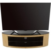 Buckingham Affinity Oval TV Stand 1400 Oak / Black Glass Buckingham Affinity Oval TV Stand 1400 Oak / Black Glass