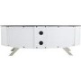 Bay Affinity Curved TV Stand 1500 Gloss White / Black Glass