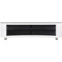 Bay Affinity Curved TV Stand 1500 Gloss White / Black Glass