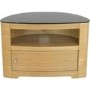 Blenheim Affinity Curved TV Stand 800 Oak / Black glass