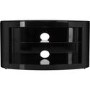 Buckingham Affinity Oval TV Stand 800 Black / Black Glass