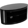 Buckingham Affinity Oval TV Stand 800 Black / Black Glass