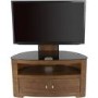 Refurbished AVF FSL1000BLEW Blenheim Affinity Curved Combi TV Stand 1000 Walnut / Black Glass