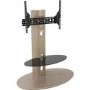 Chepstow Affinity Oval Pedestal TV Stand 930 Whitewashed Oak / Black Glass