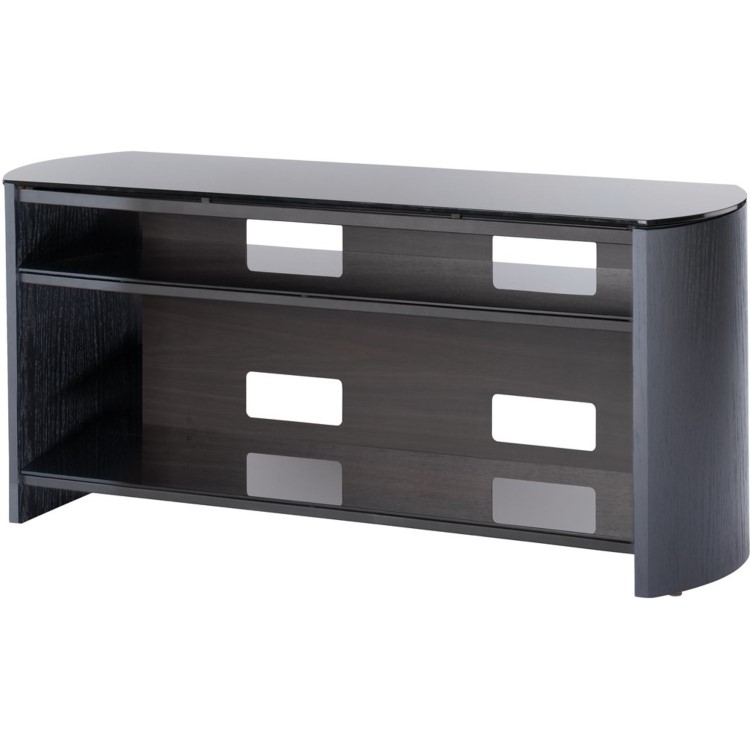 Alphason FW1100-BV/B Finewoods TV Stand for up to 50" TVs - Black/Oak