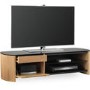 Alphason FW1350CB-LO Finewoods HiFi and TV Stand for up to 60" TVs - Light Oak