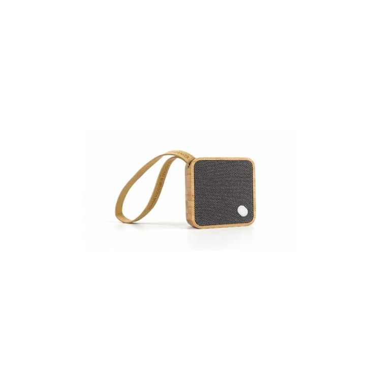 Gingko MI Square Pocket Portable Bluetooth Speaker - Bamboo