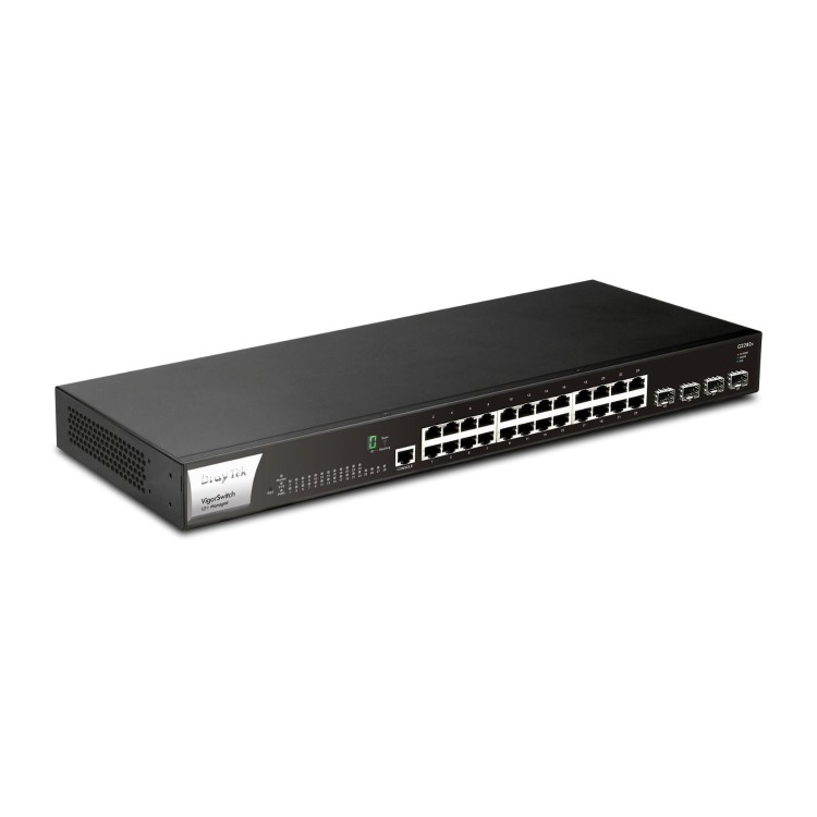 DrayTek VigorSwitch G2282x 10GbE Gigabit Switch with 24 Gigabit Ports and 4 10GbE SFP+