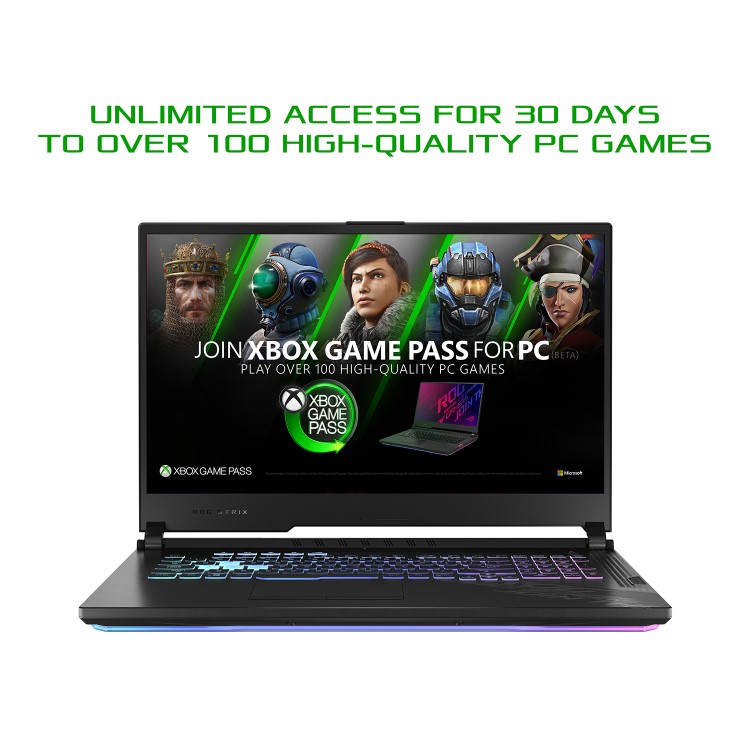 Asus ROG STRIX G17 G712 Core i7-10750H 16GB 1TB SSD 17.3 Inch FHD 144Hz GeForce RTX 2070 8GB Windows 10 Gaming Laptop