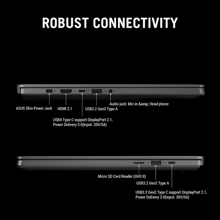 ASUS ROG Zephyrus G14 (2025) AMD Ryzen 9 AI 32GB RAM 2TB SSD RTX 5080 14 Inch 120hz 3K Windows 11 Gaming Laptop