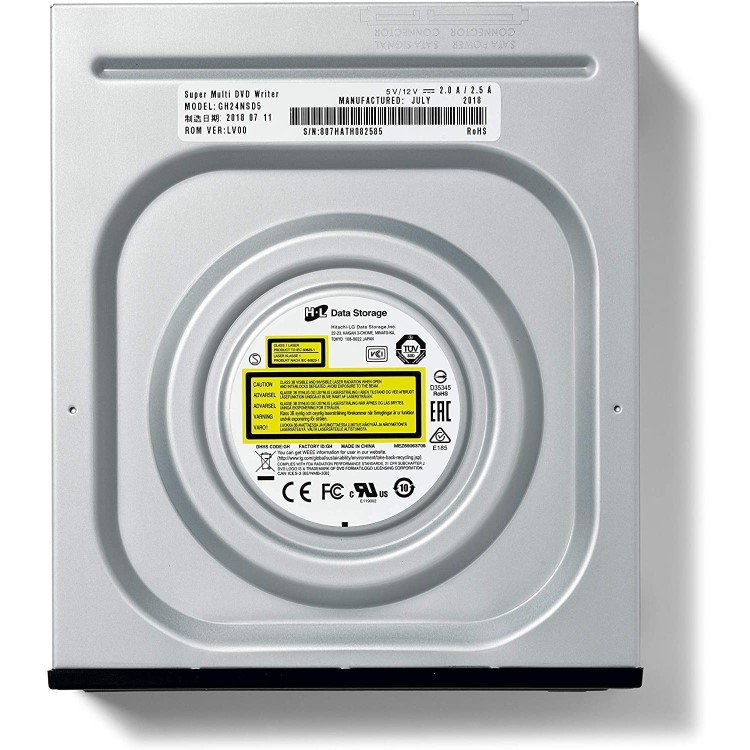 Hitachi-LG GH24NSD5.ARAA10B 24x DVDRW with M Disc Internal Optical Drive 