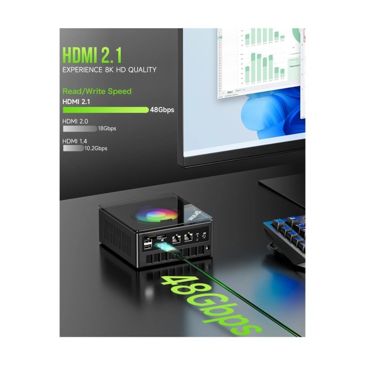 GMKTec NucBox K11 AMD Ryzen 9 8945HS 16GB RAM 1TB SSD Windows 11 Pro Mini PC