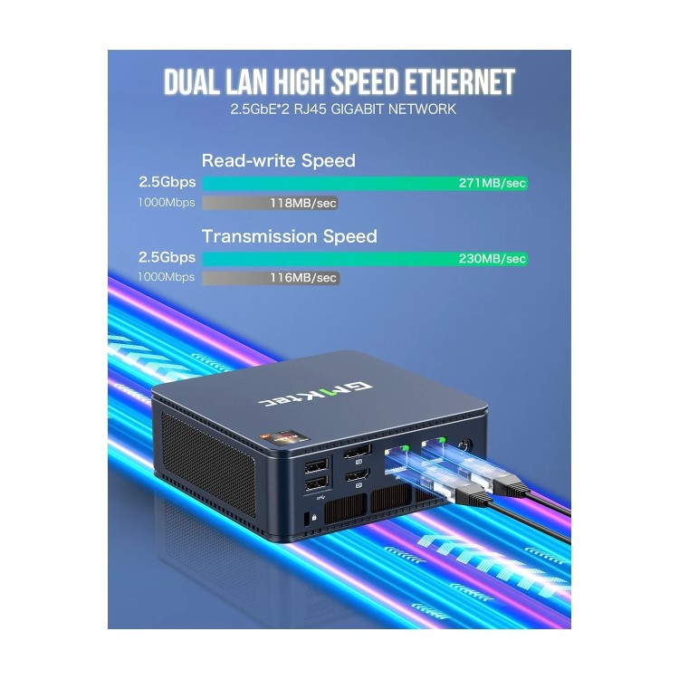 GMKTec NucBox M5 Plus AMD Ryzen 7 5825U 16GB RAM 1TB SSD Windows 11 Pro Mini PC