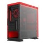 Game Max Expedition Red Gaming Matx PC Case Rear LED Fan & Full Side Window