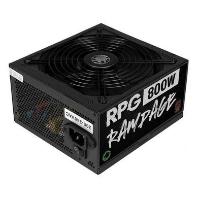 GAMEMAX RPG Rampage 800W PSU, 140mm Ultra Silent Fan, 80 PLUS Bronze, Non Modular, Flat Black Cables, Japanese TK Main Capacitor Fitted