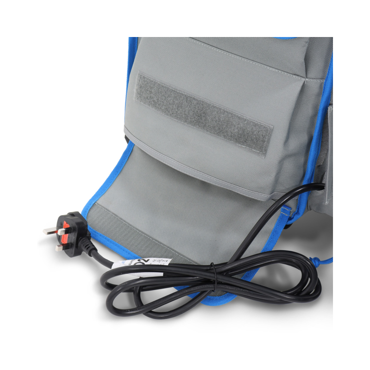 GO² Case - Charges up to 6 laptops up to 15' or a range of smaller electrical devices to store